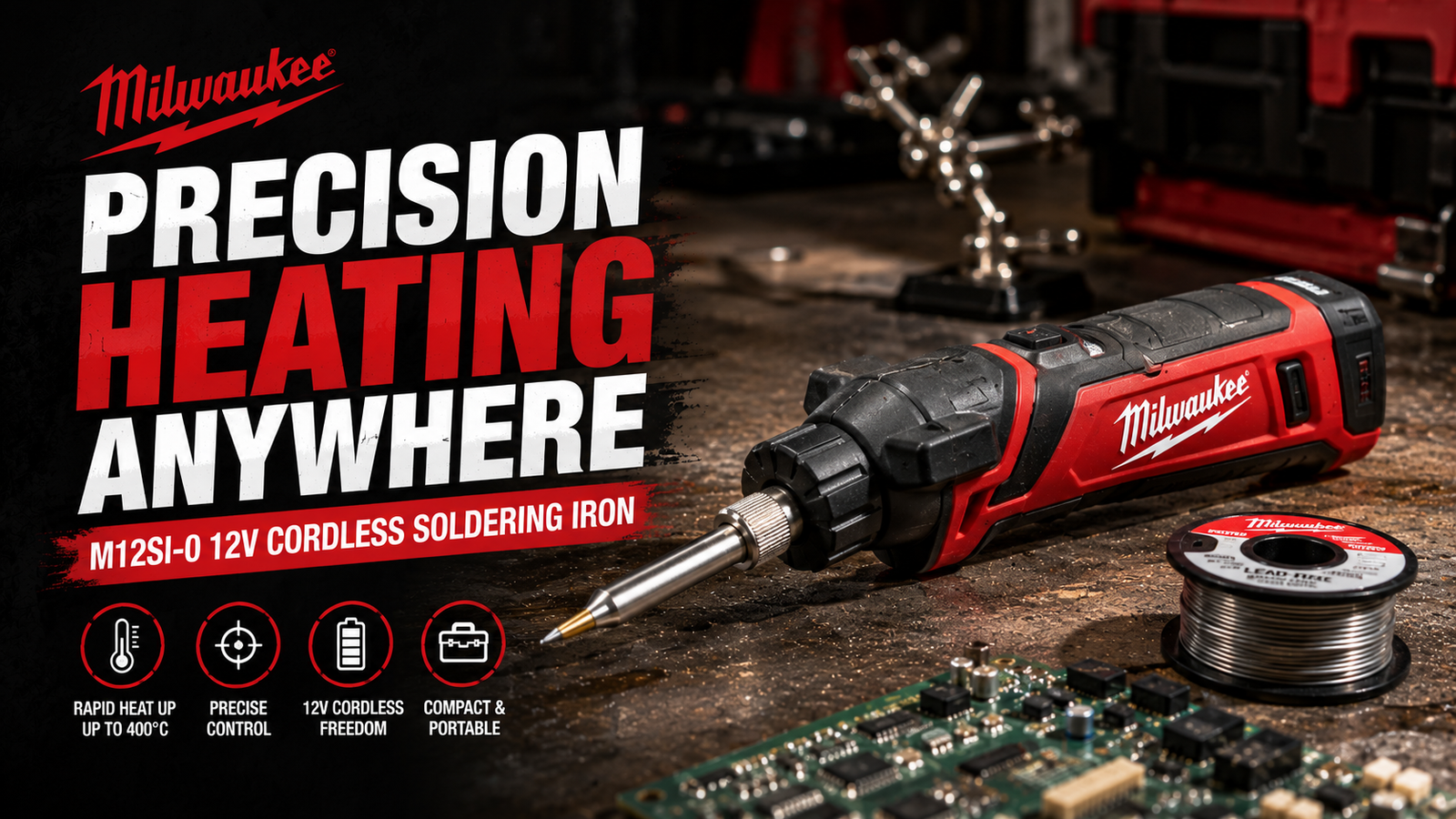 Precision Heating Anywhere – Milwaukee M12SI-0 12V Cordless Soldering Iron