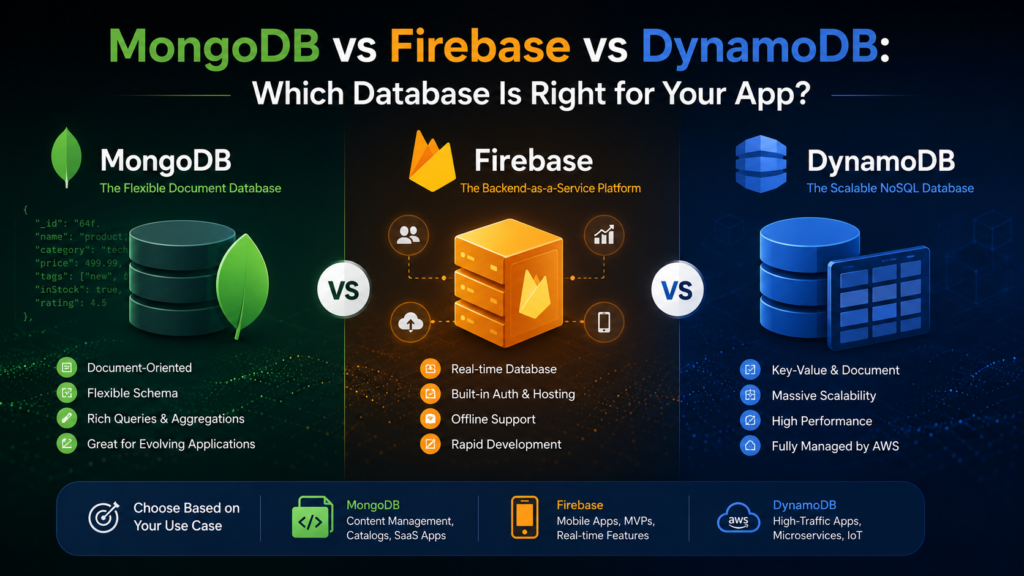MongoDB vs Firebase vs DynamoDB